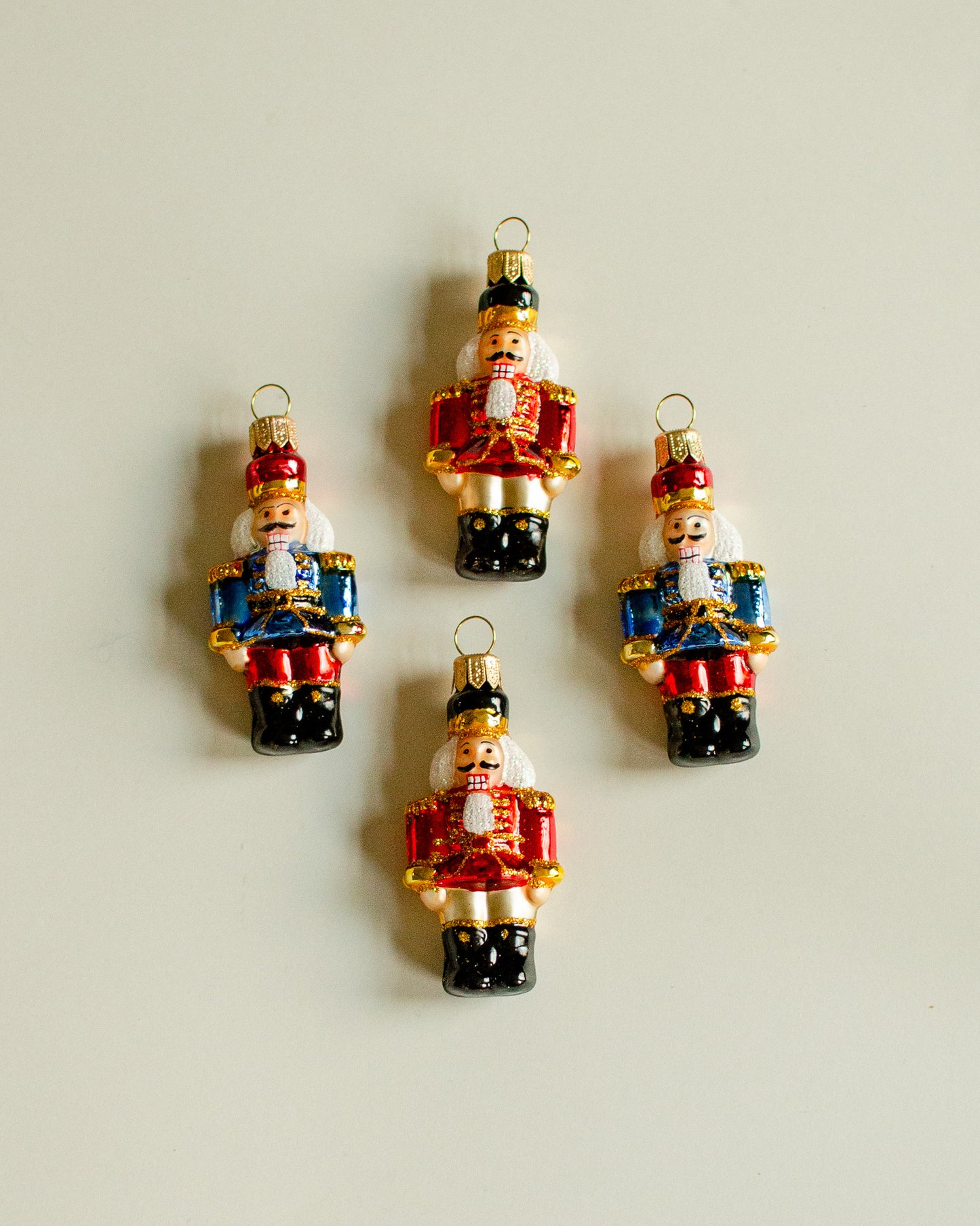 Mini Nutcracker Ornament set of 4