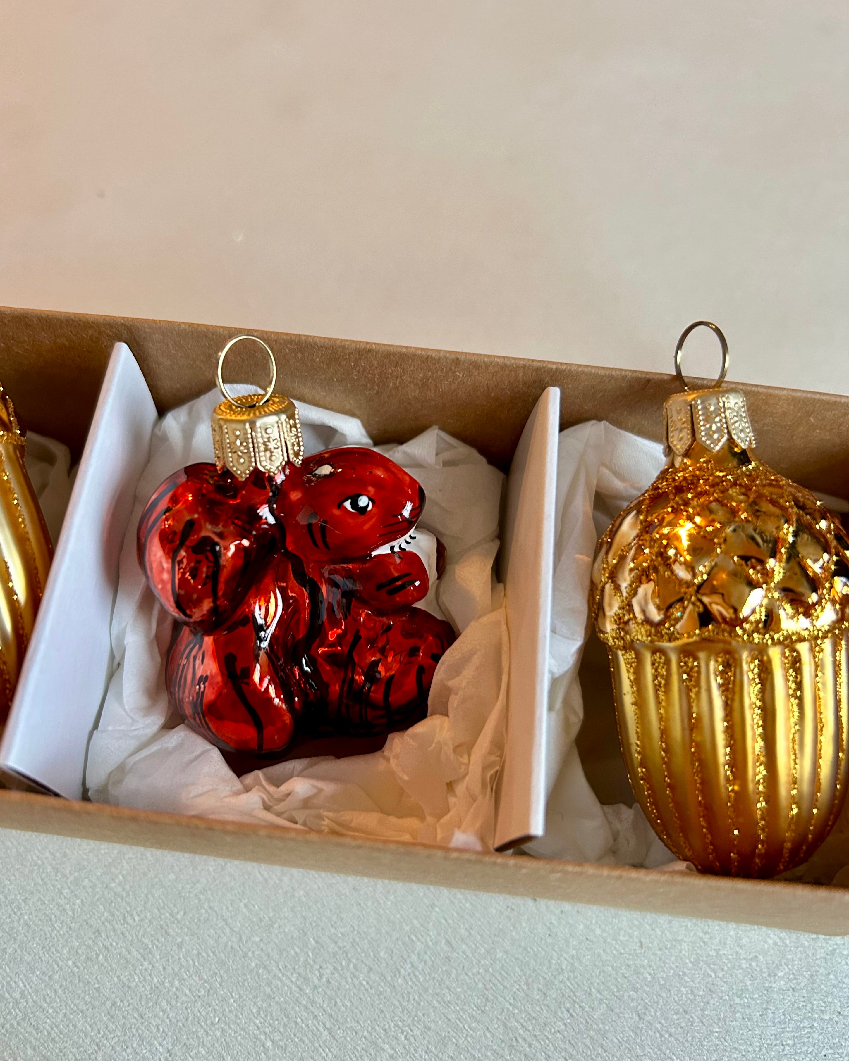 Acorn and Squirrel Set of 4