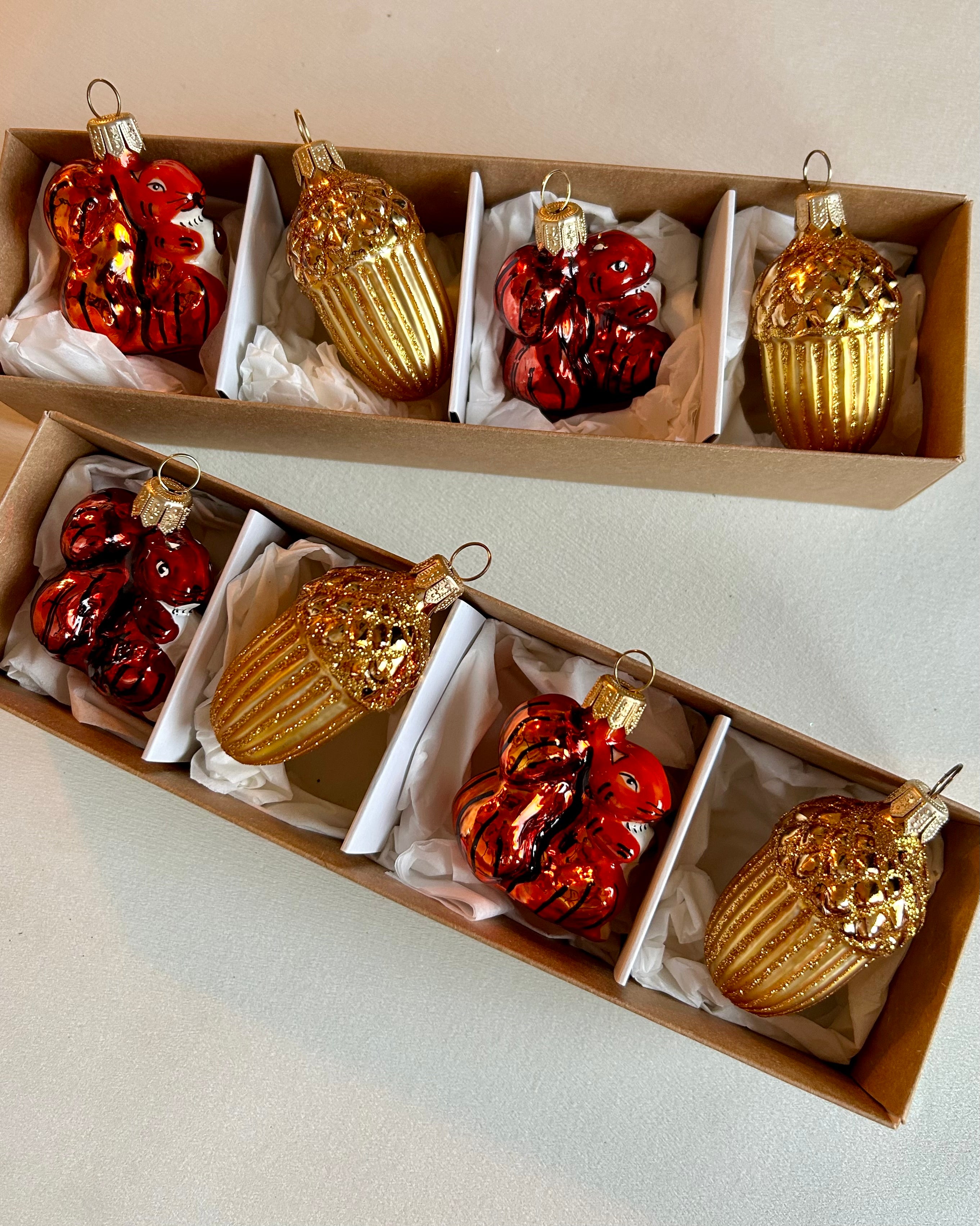 Acorn and Squirrel Set of 4