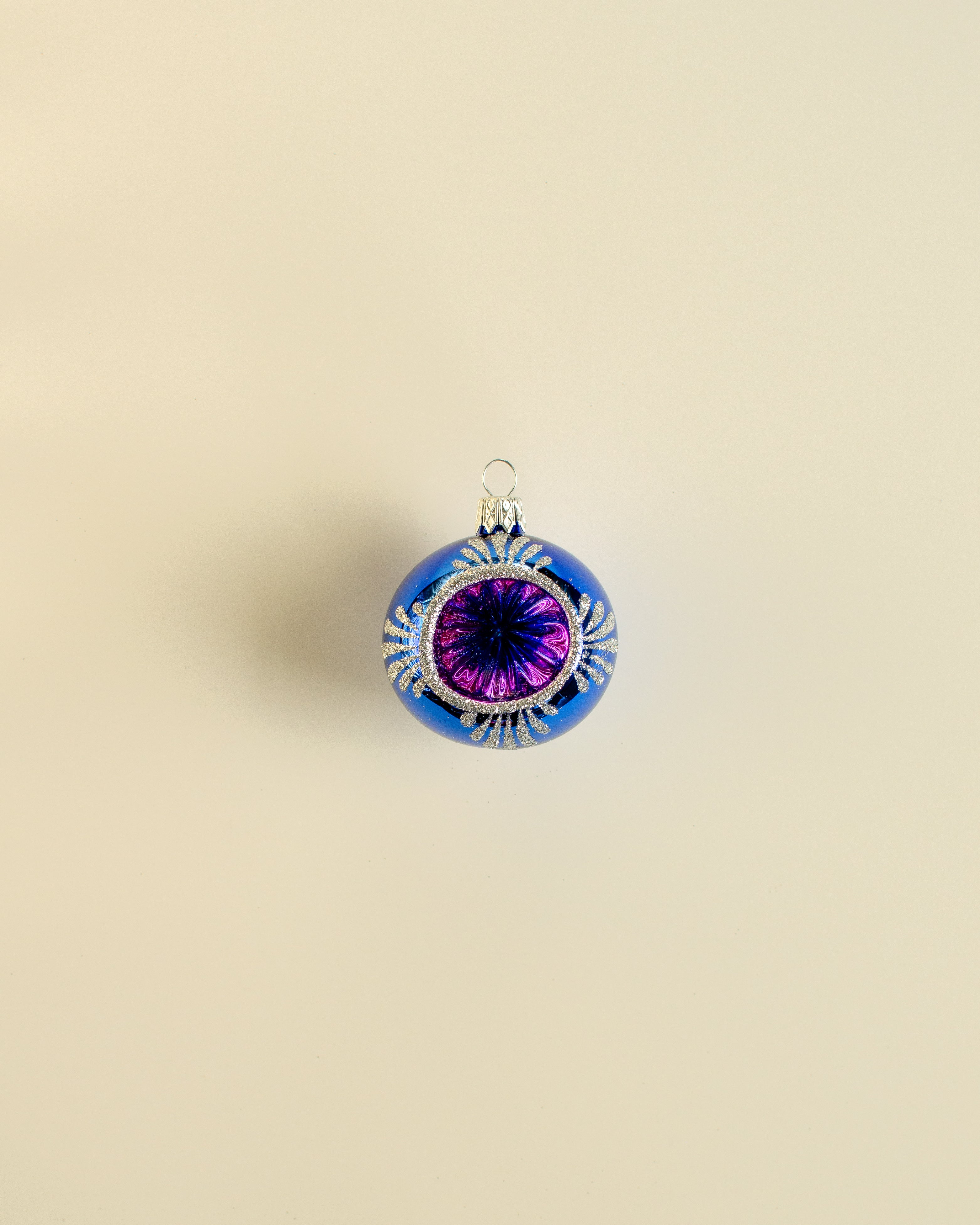 Christmas Bauble Rosette Ornament Small Set of 12