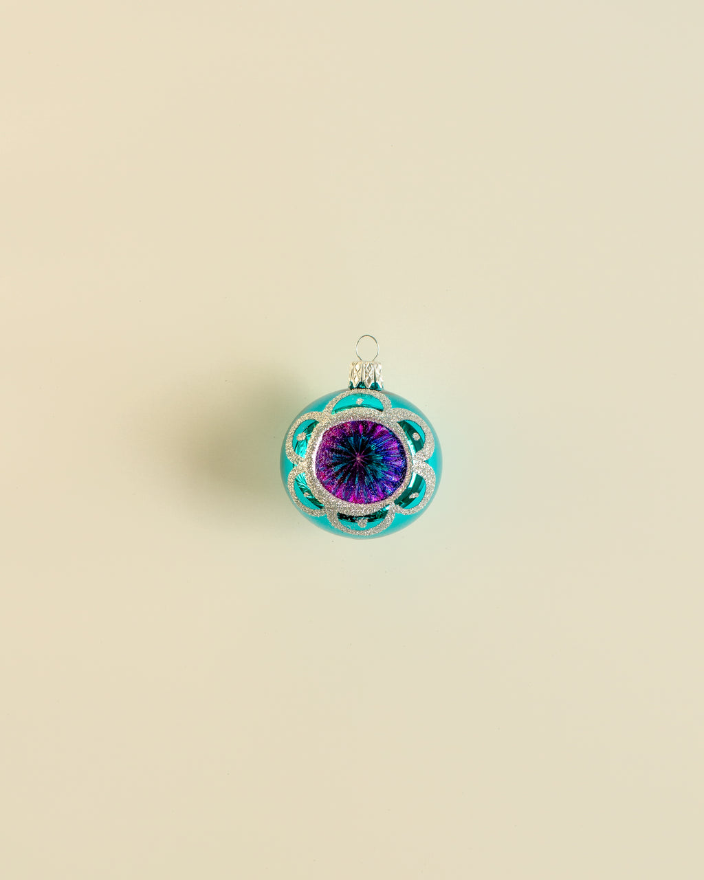 Christmas Bauble Rosette Ornament Small Set of 12