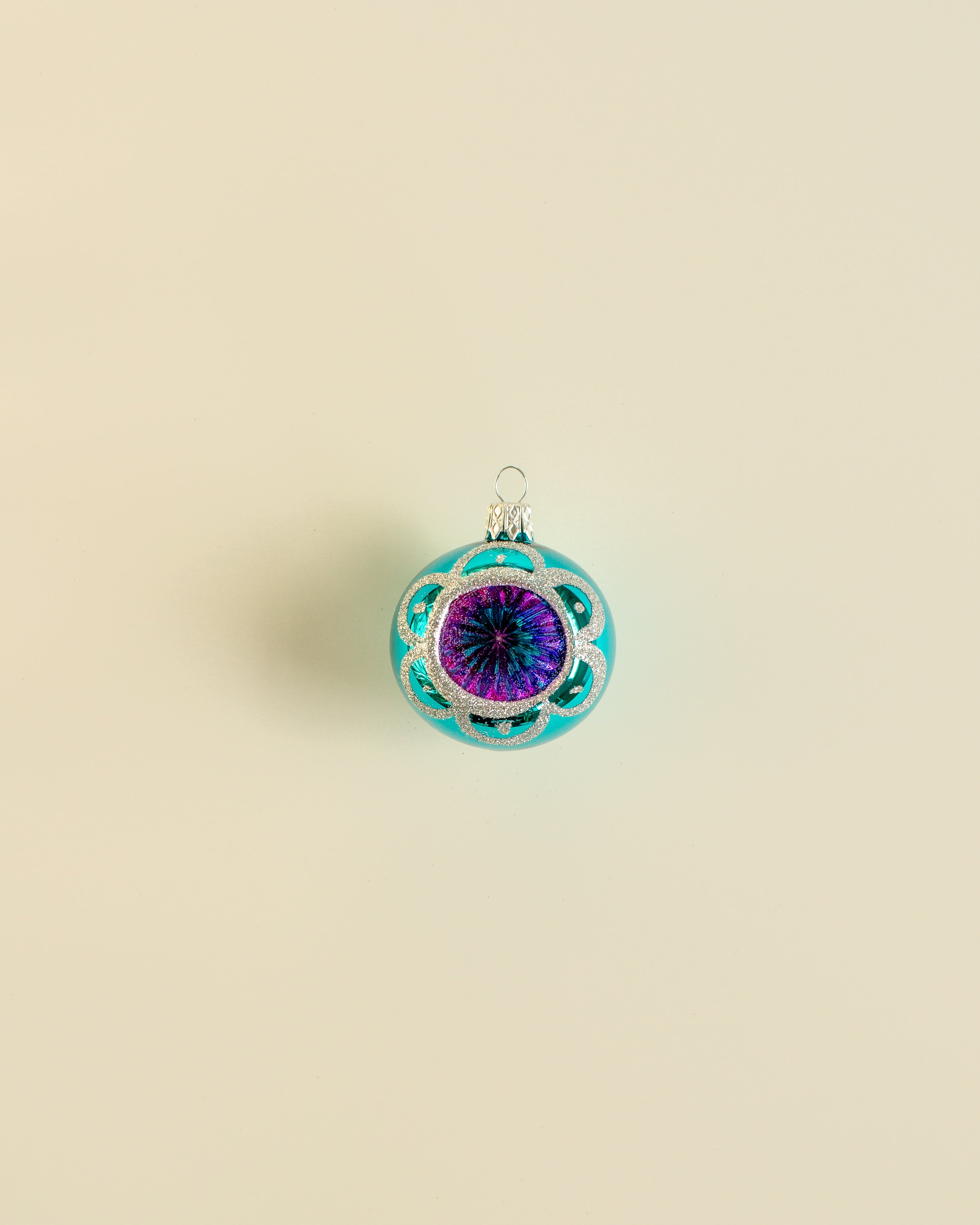 Christmas Bauble Rosette Ornament Small Set of 12