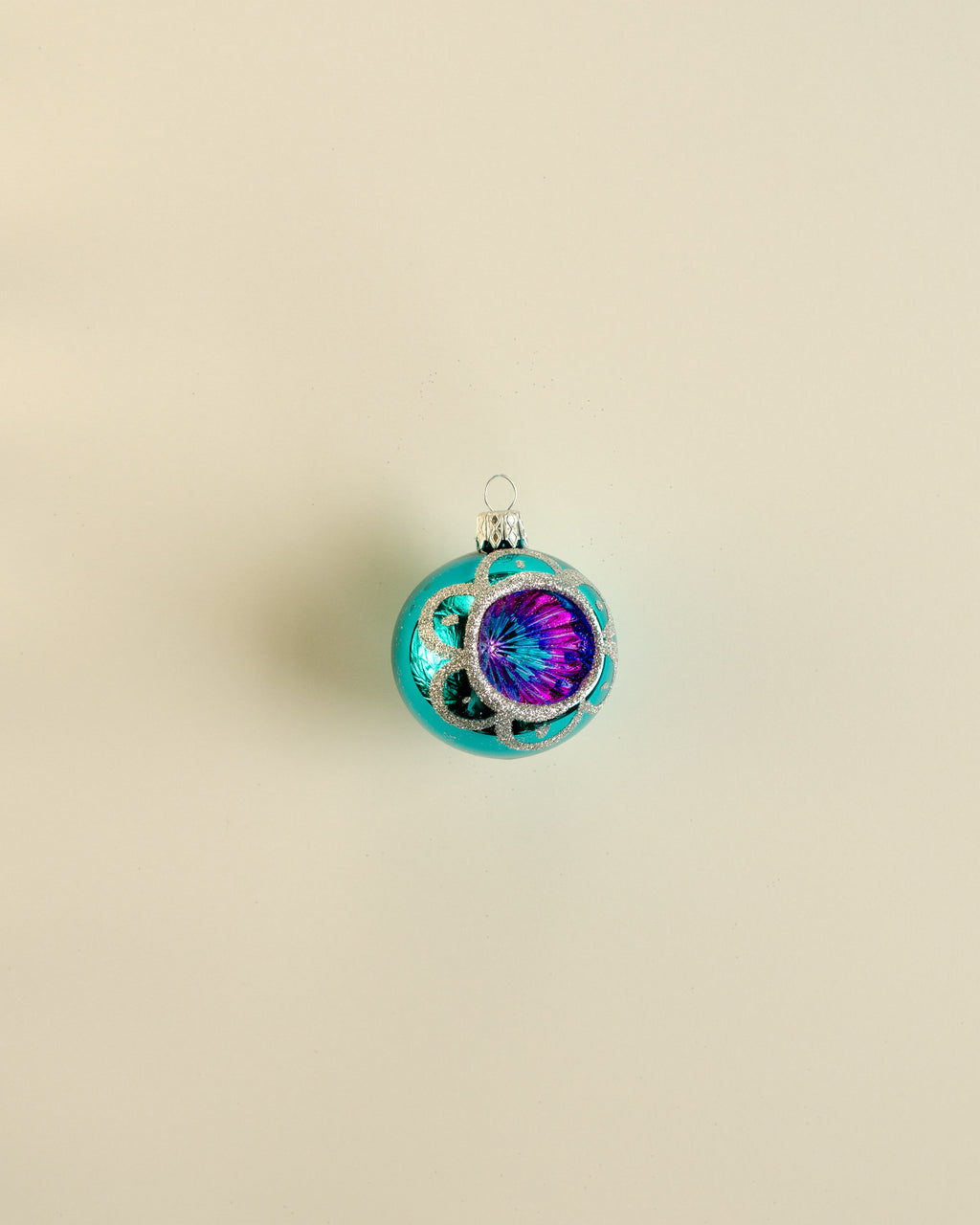 Christmas Bauble Rosette Ornament Small Set of 12