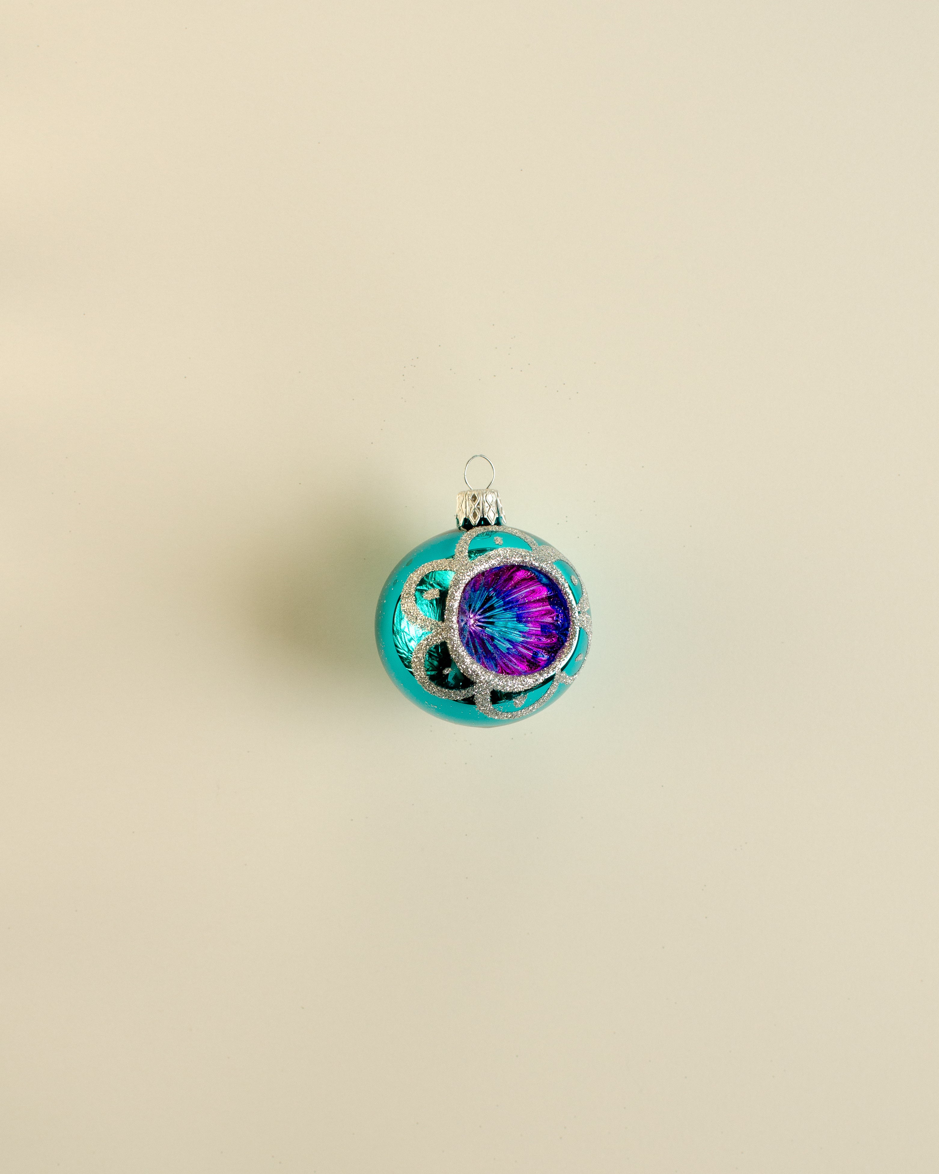 Christmas Bauble Rosette Ornament Small Set of 12