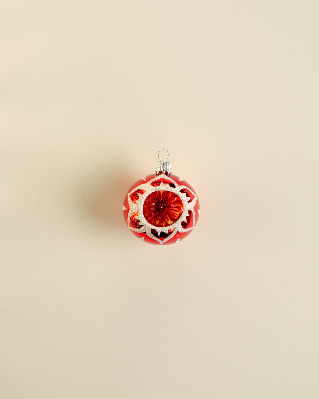 Christmas Bauble Rosette Ornament Small Set of 12