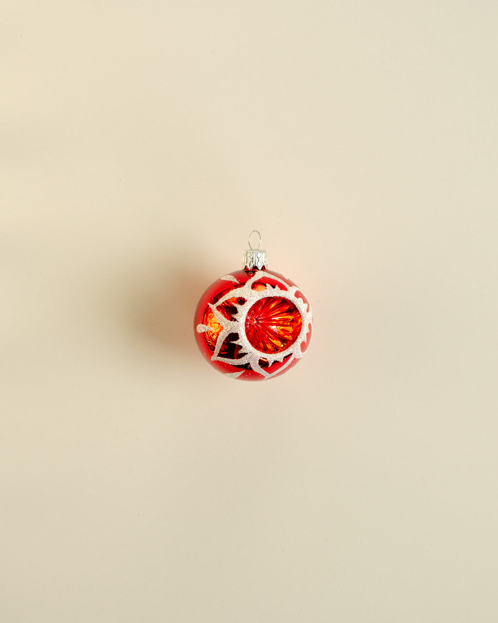 Christmas Bauble Rosette Ornament Small Set of 12