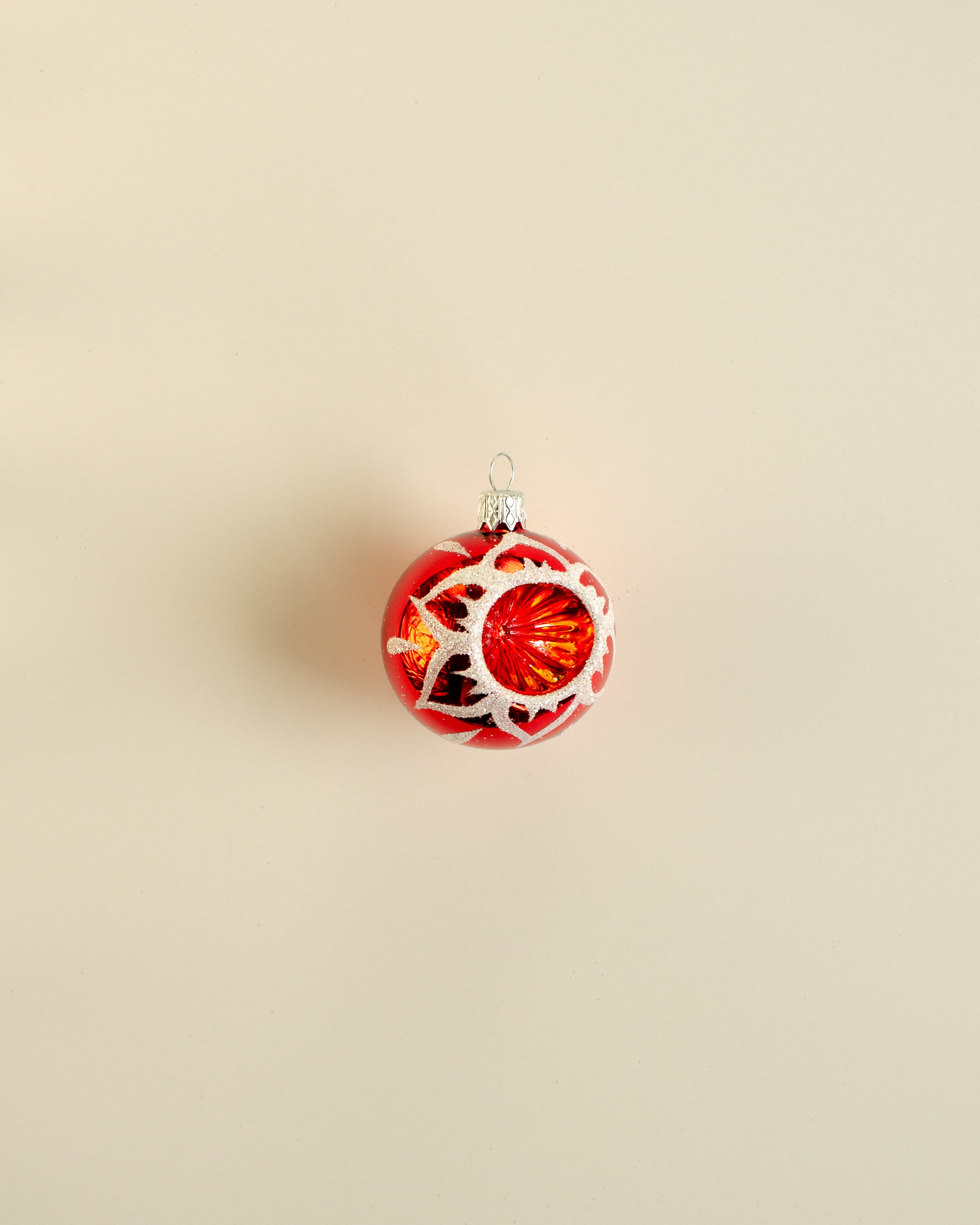 Christmas Bauble Rosette Ornament Small Set of 12