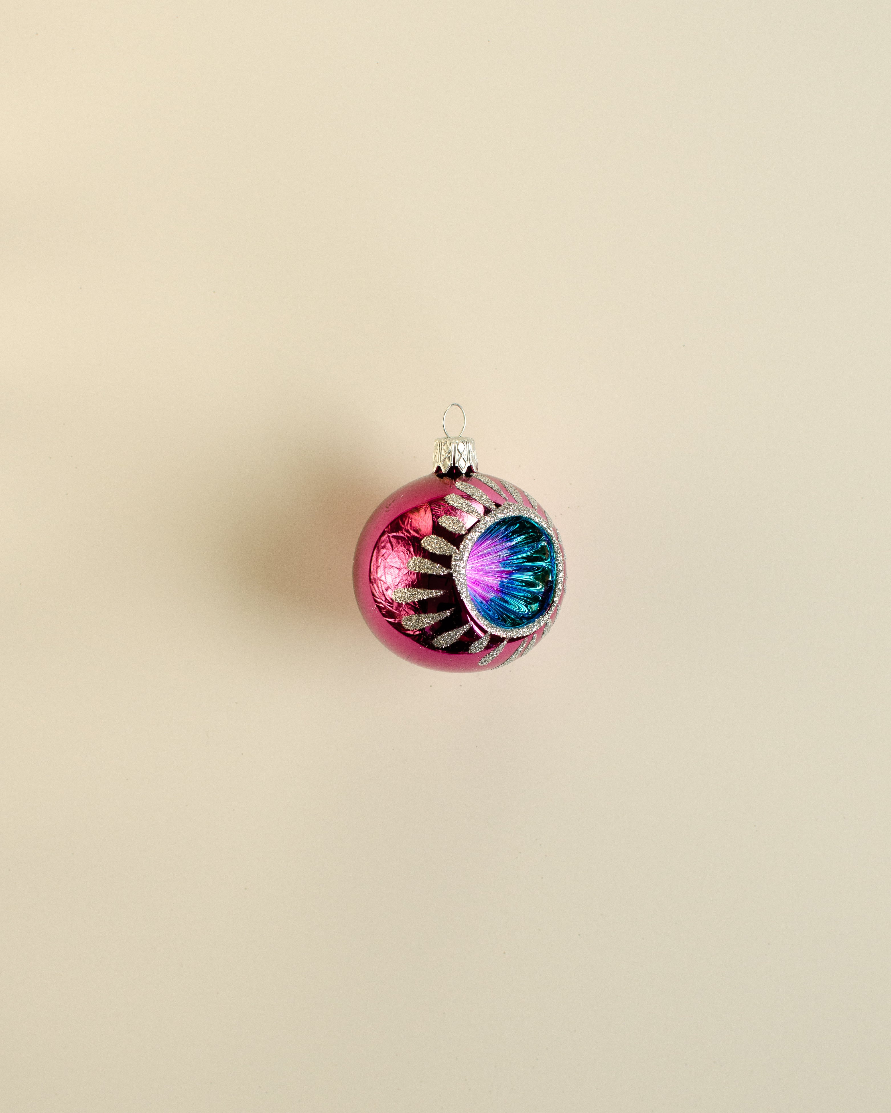 Christmas Bauble Rosette Ornament Small Set of 12