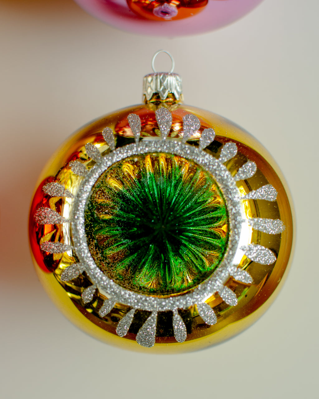 Christmas Ball Rosette Large Set of 4