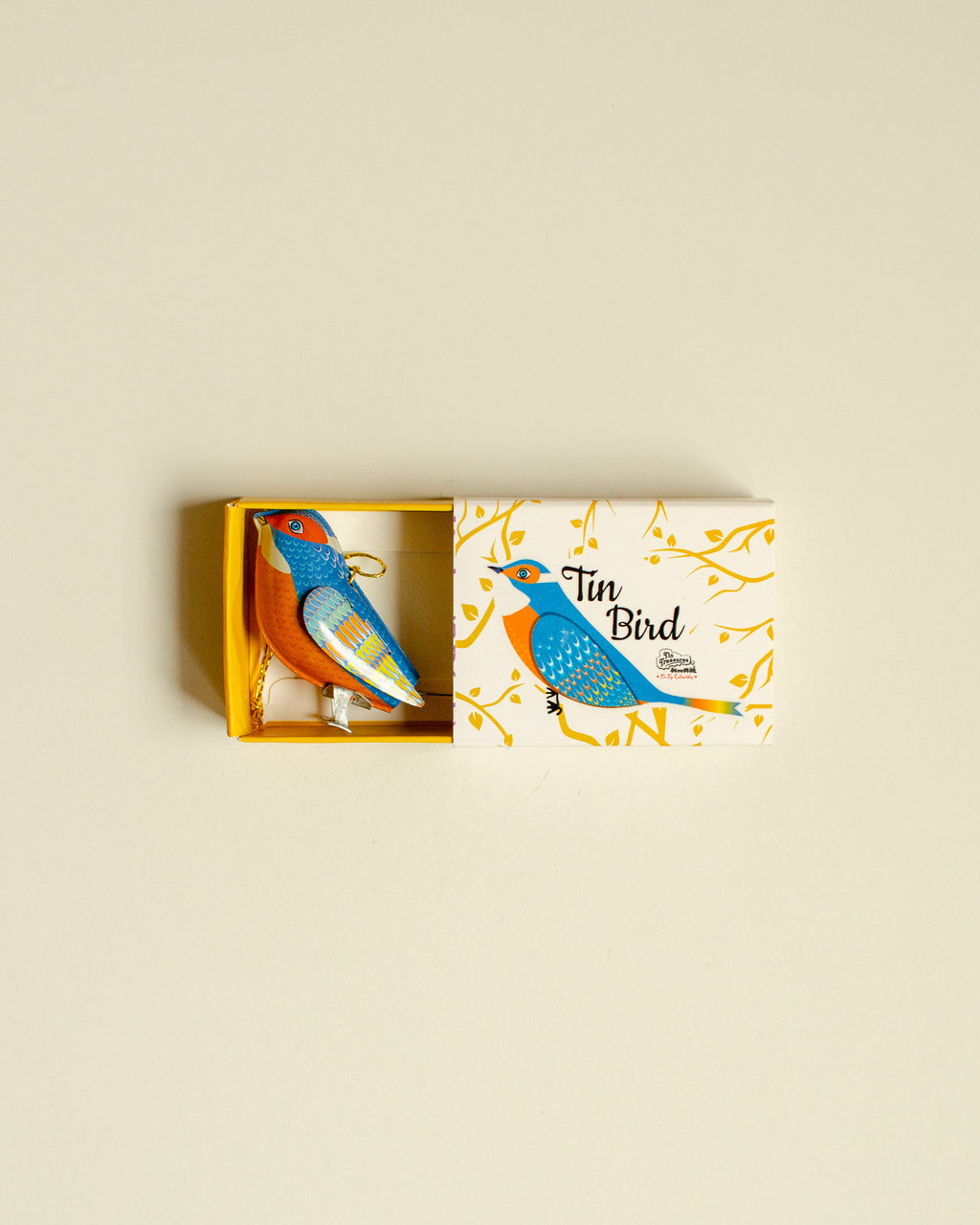 Tin Bird Blue-Orange