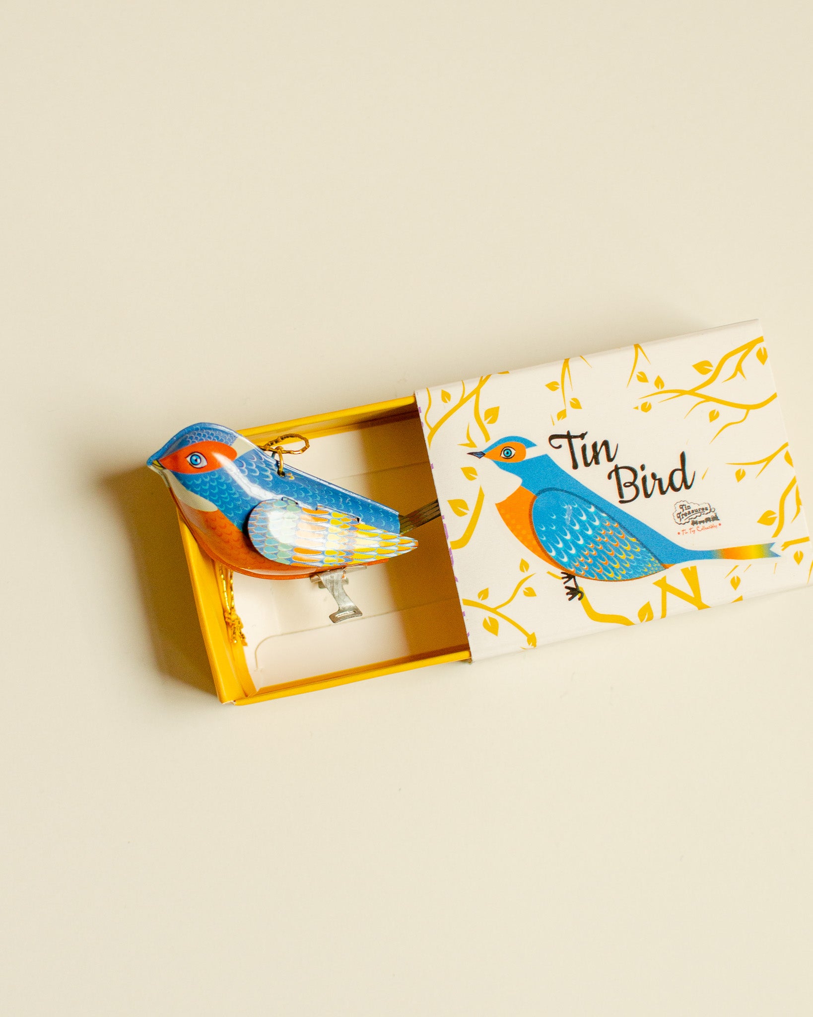 Tin Bird Blue-Orange