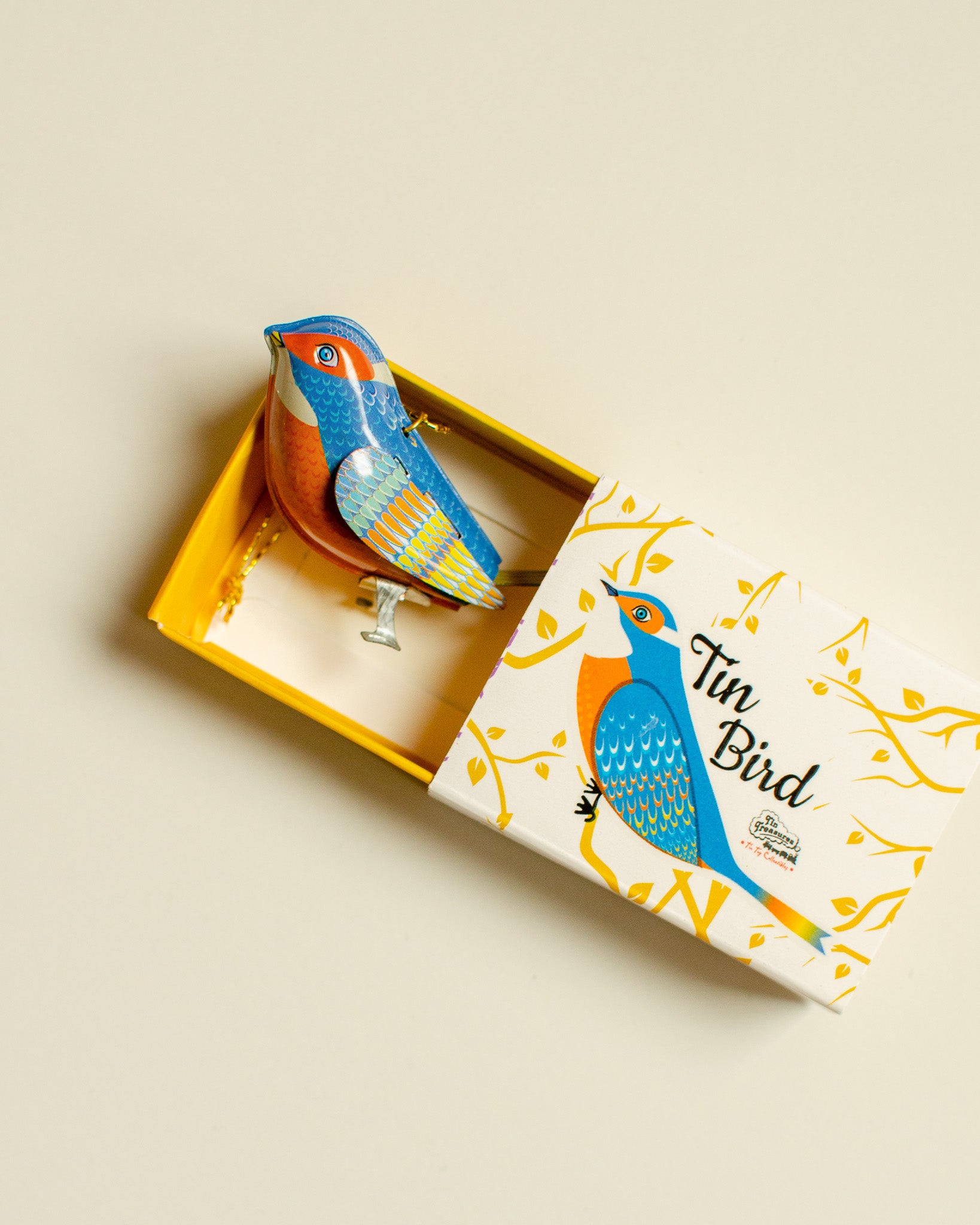 Tin Bird Blue-Orange