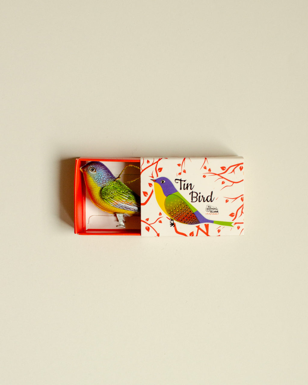 Tin Bird Yellow-Purple-Green