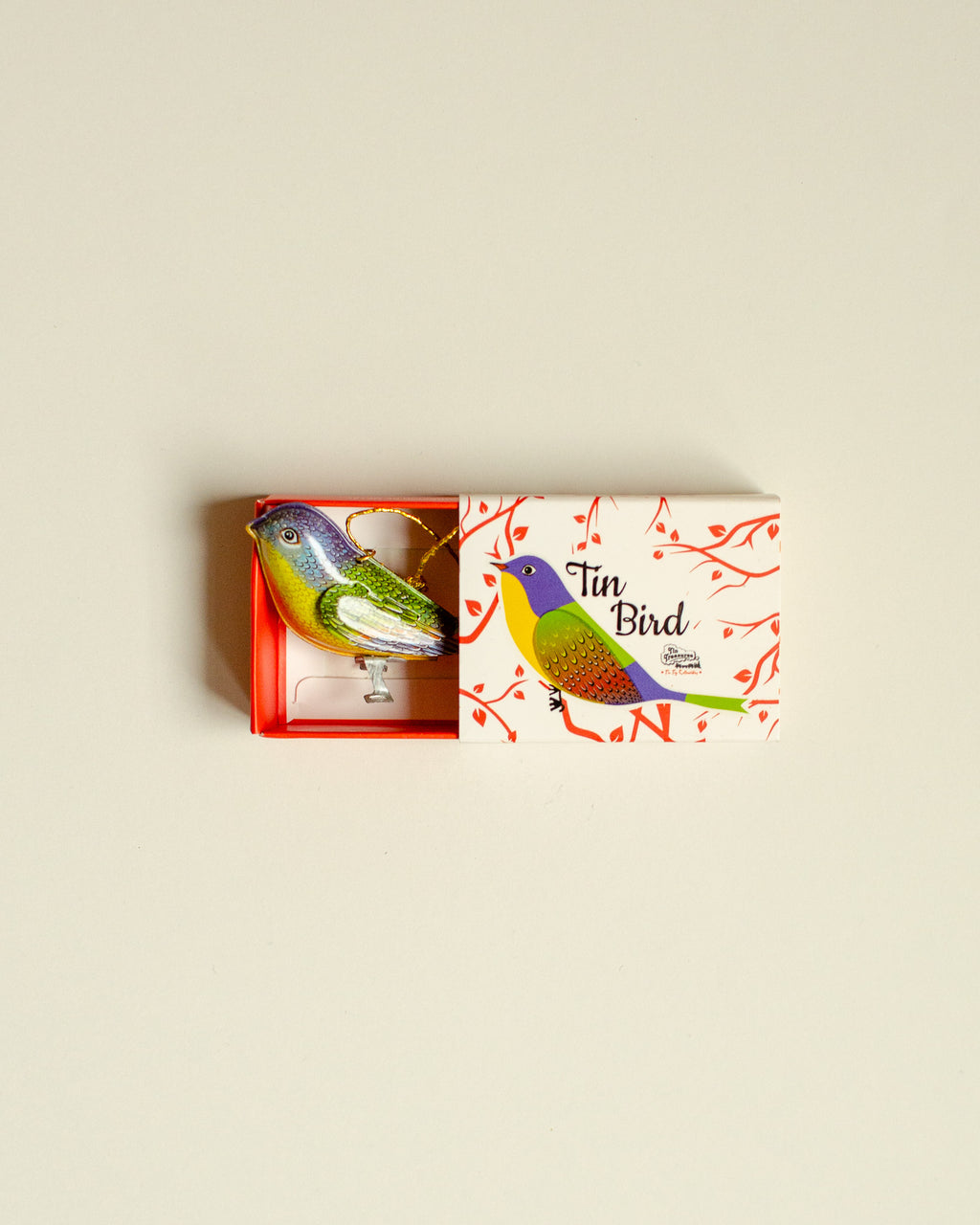 Tin Bird Yellow-Purple-Green