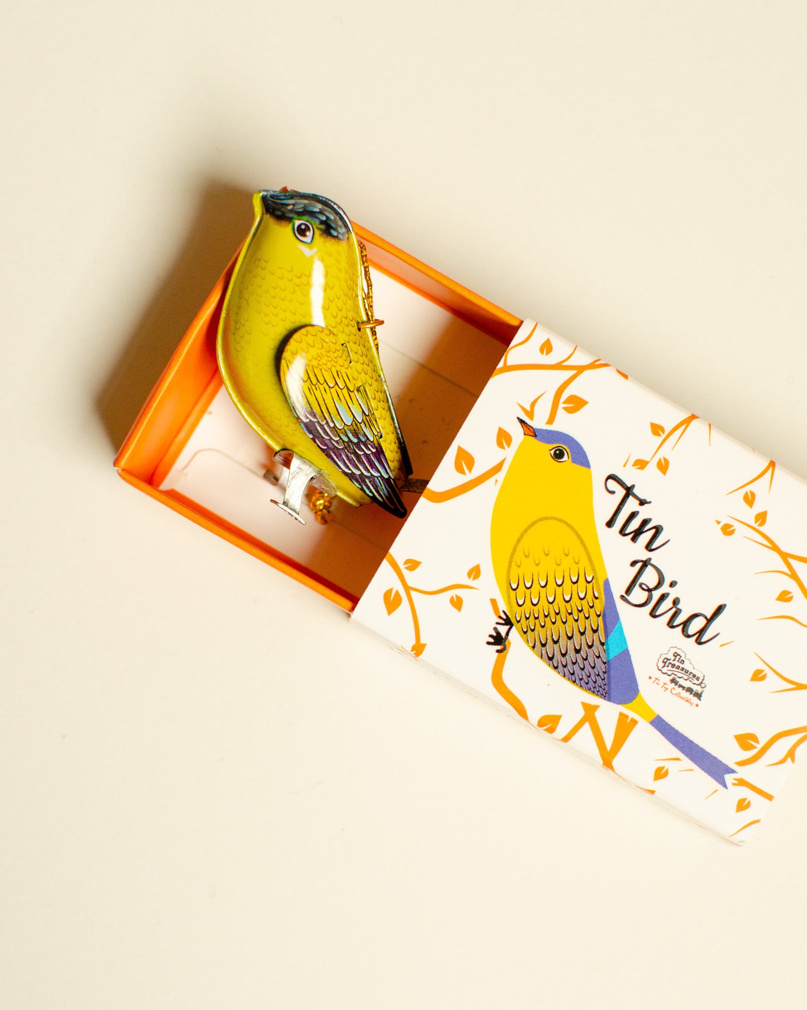 Tin Bird Yellow-Blue