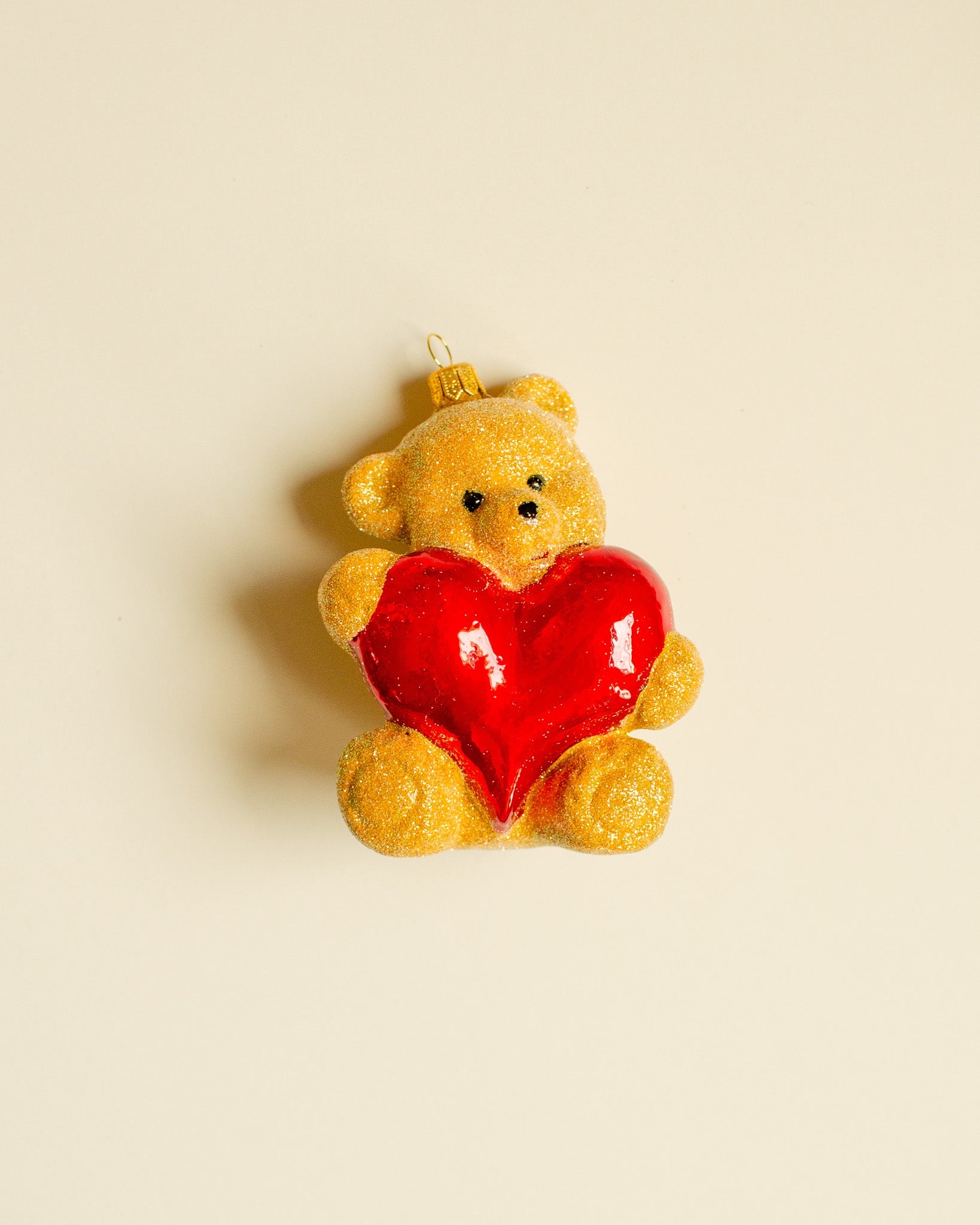 Teddy Bear With Heart Ornament