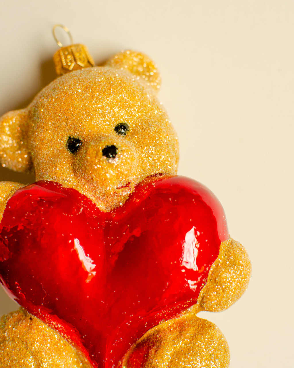 Teddy Bear With Heart Ornament