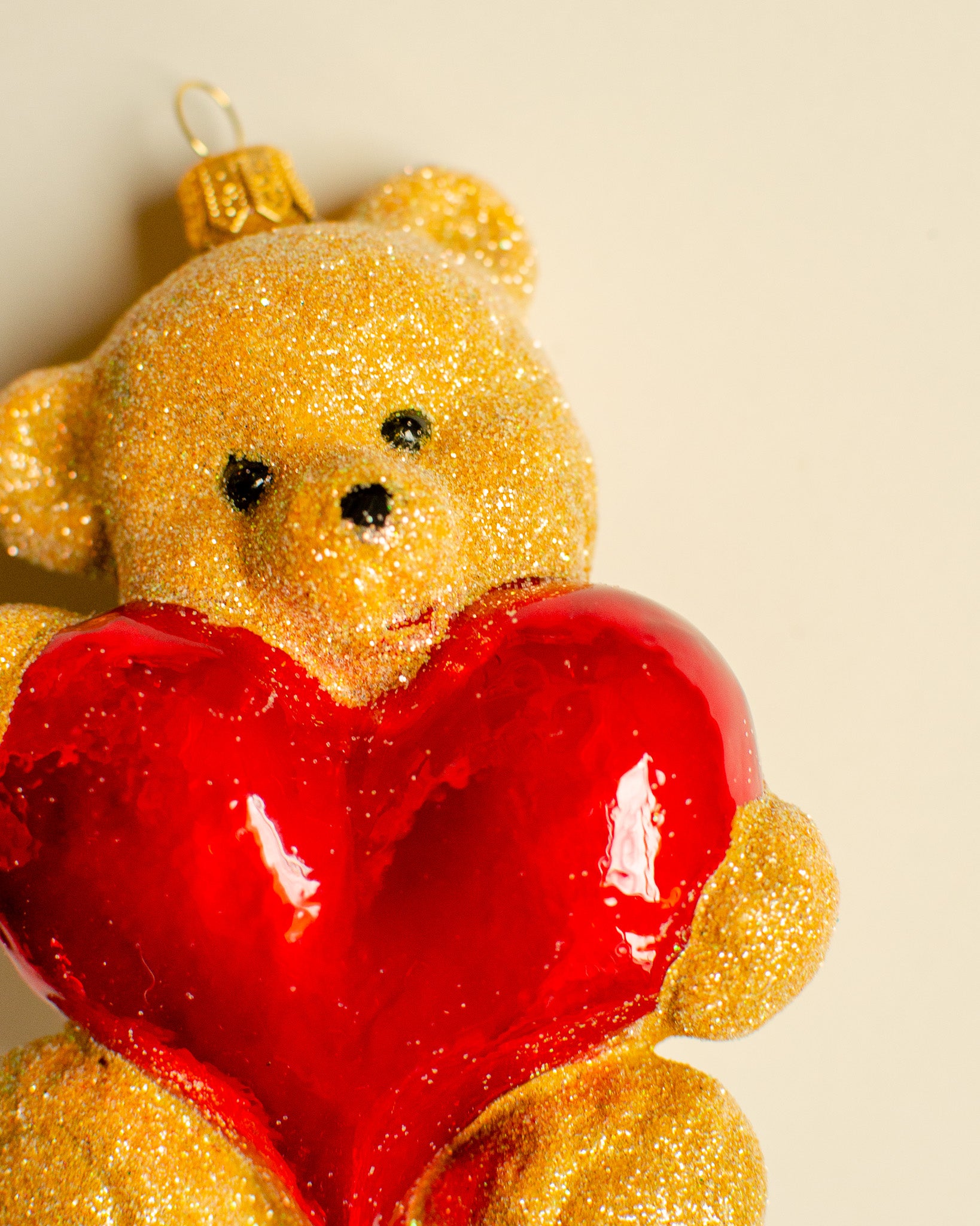 Teddy Bear With Heart Ornament