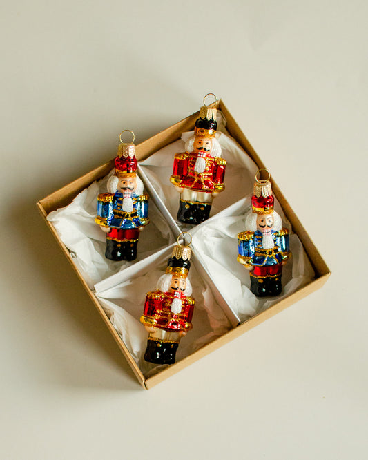 Mini Nutcracker Ornament set of 4