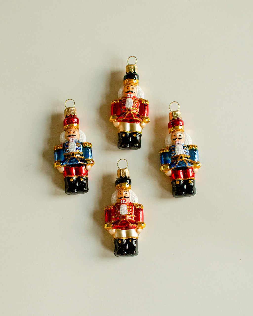 Mini Nutcracker Ornament set of 4