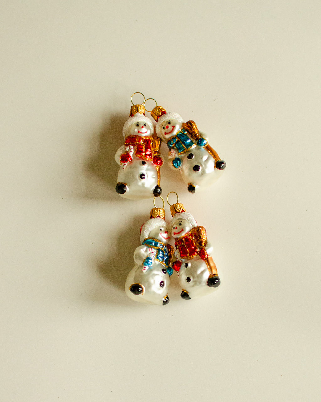Snowman Ornament Set of 4