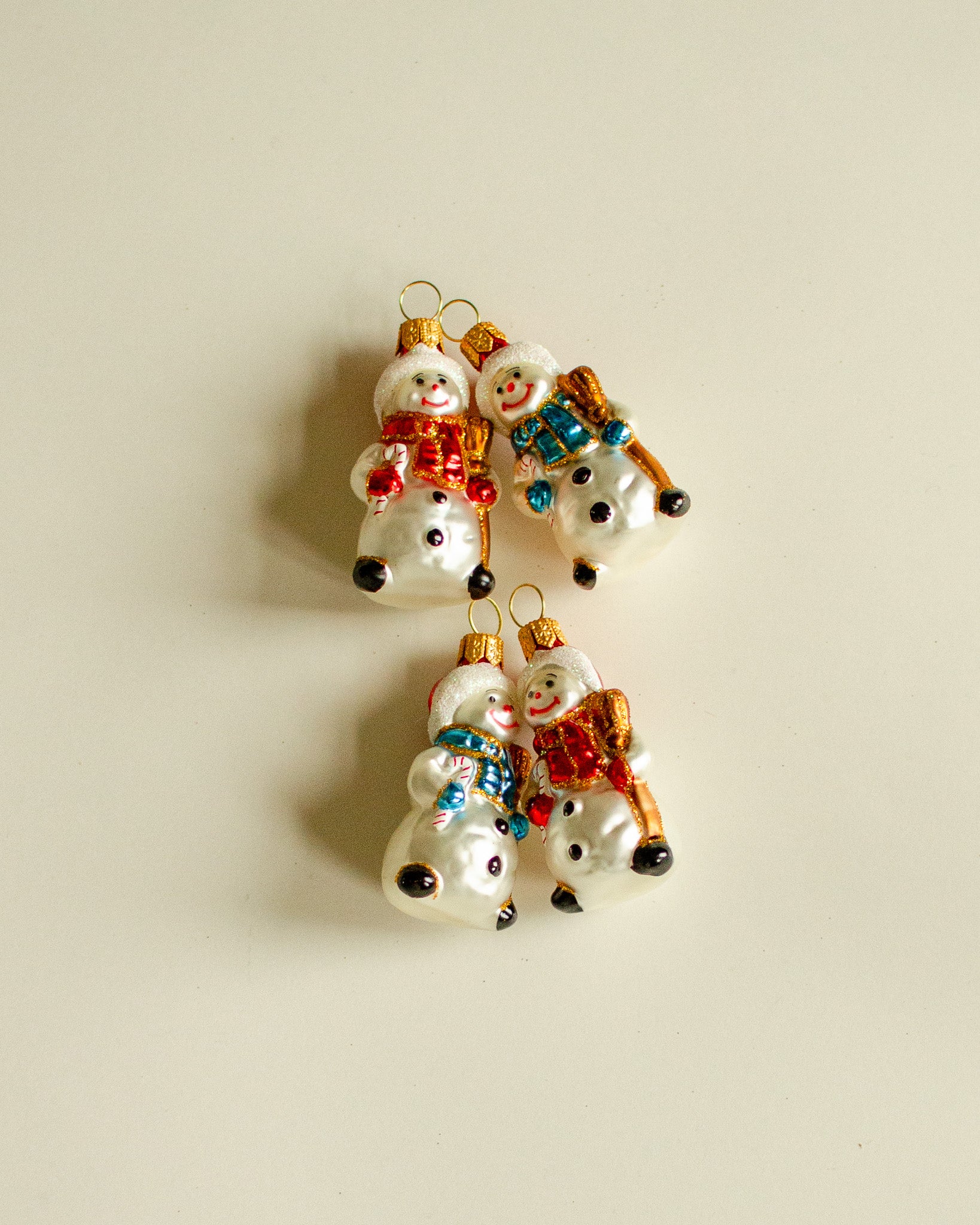 Snowman Ornament Set of 4