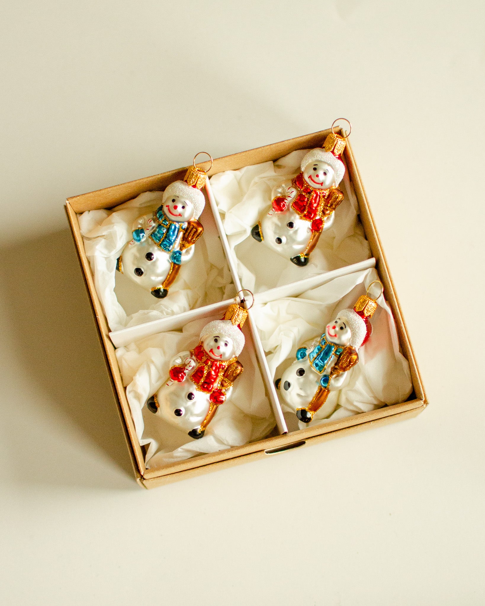 Snowman Ornament Set of 4