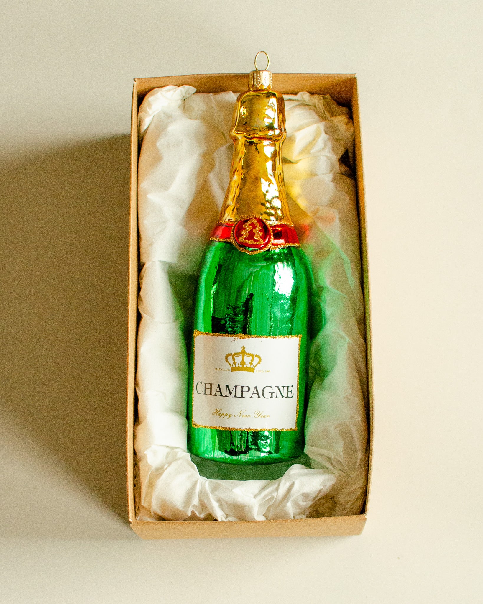 Large Champagne Bottle Ornament