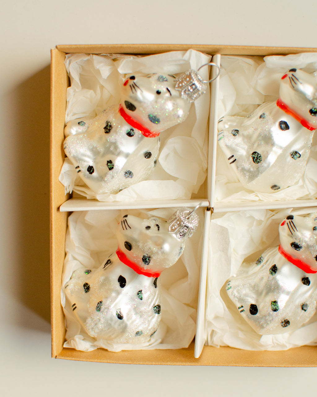 Dalmatier Ornament Set of 4