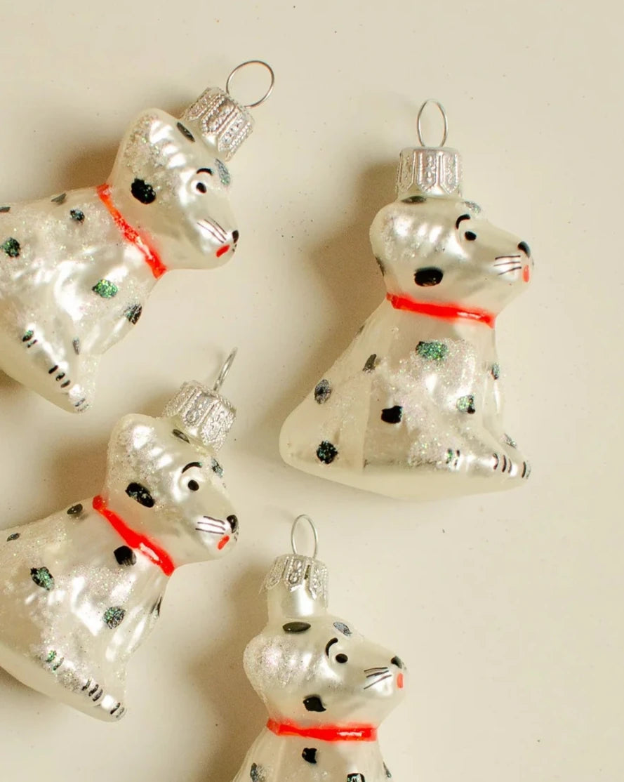 Dalmatian Silver Ornament Small