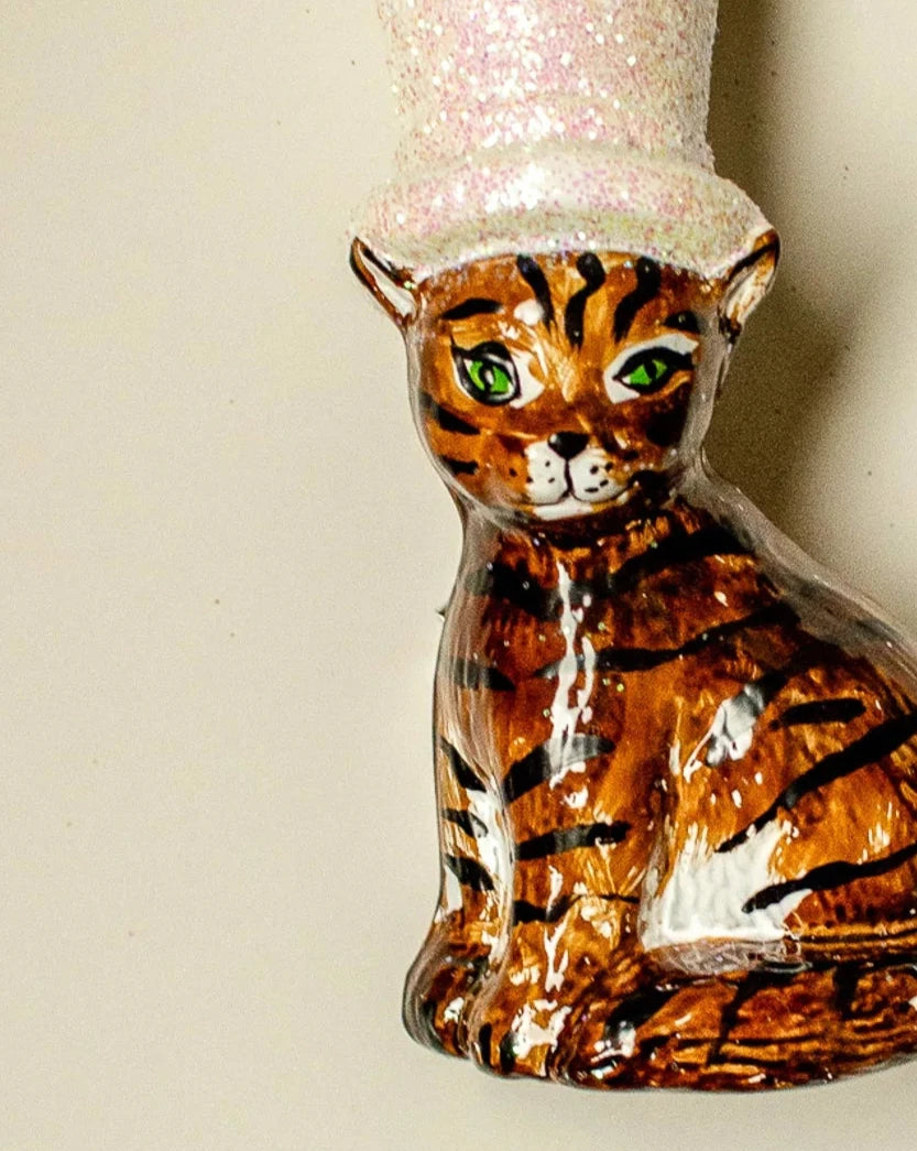 Cat With Hat Ornament Large