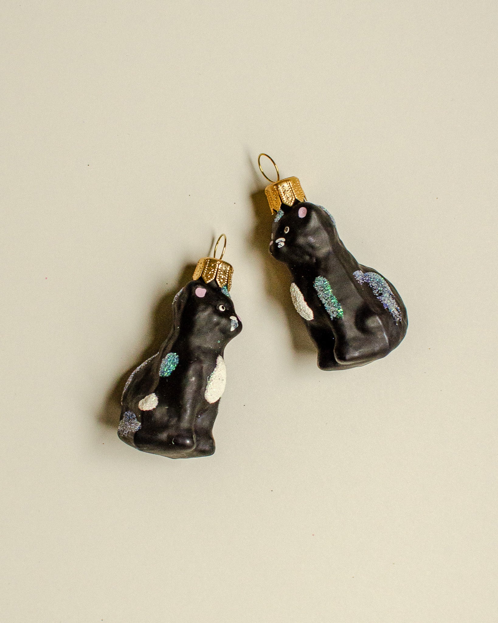 Black Cat Ornament Set of 4