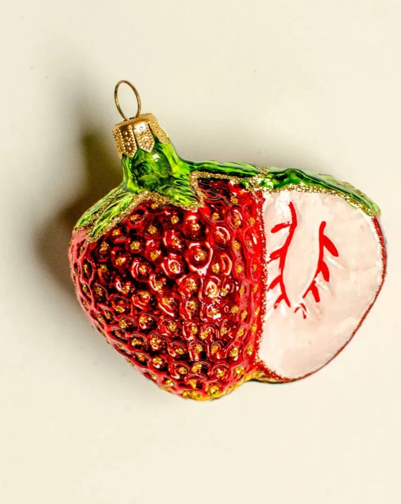 Strawberry Ornament Double Medium