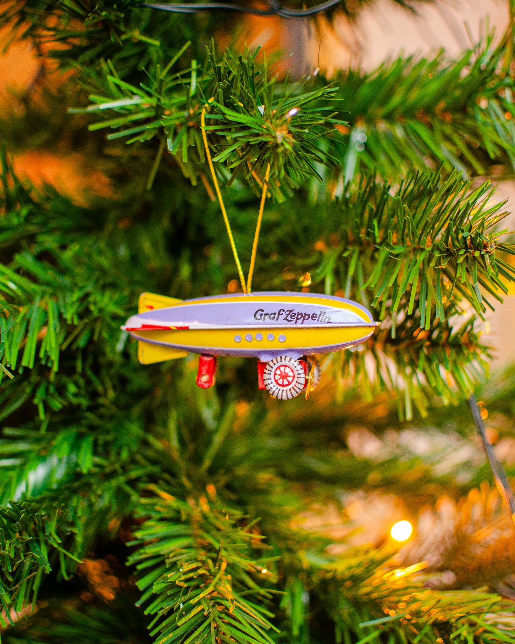 Zeplin Tin Ornament