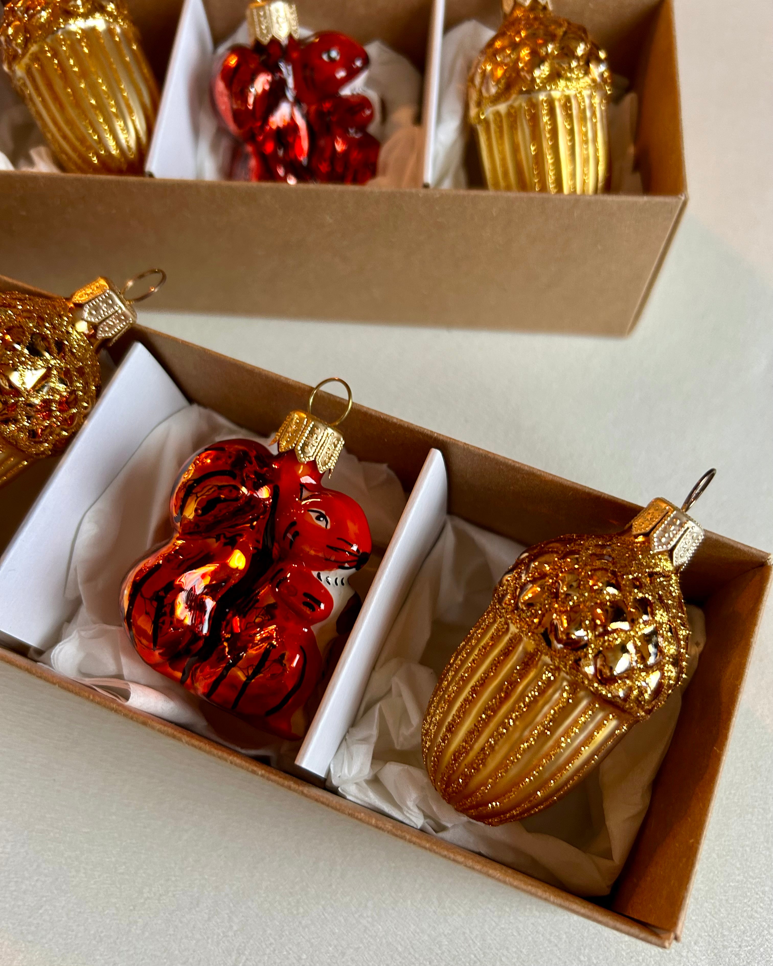 Acorn and Squirrel Set of 4