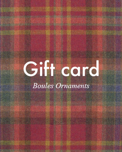 Boules Ornaments Gift Card