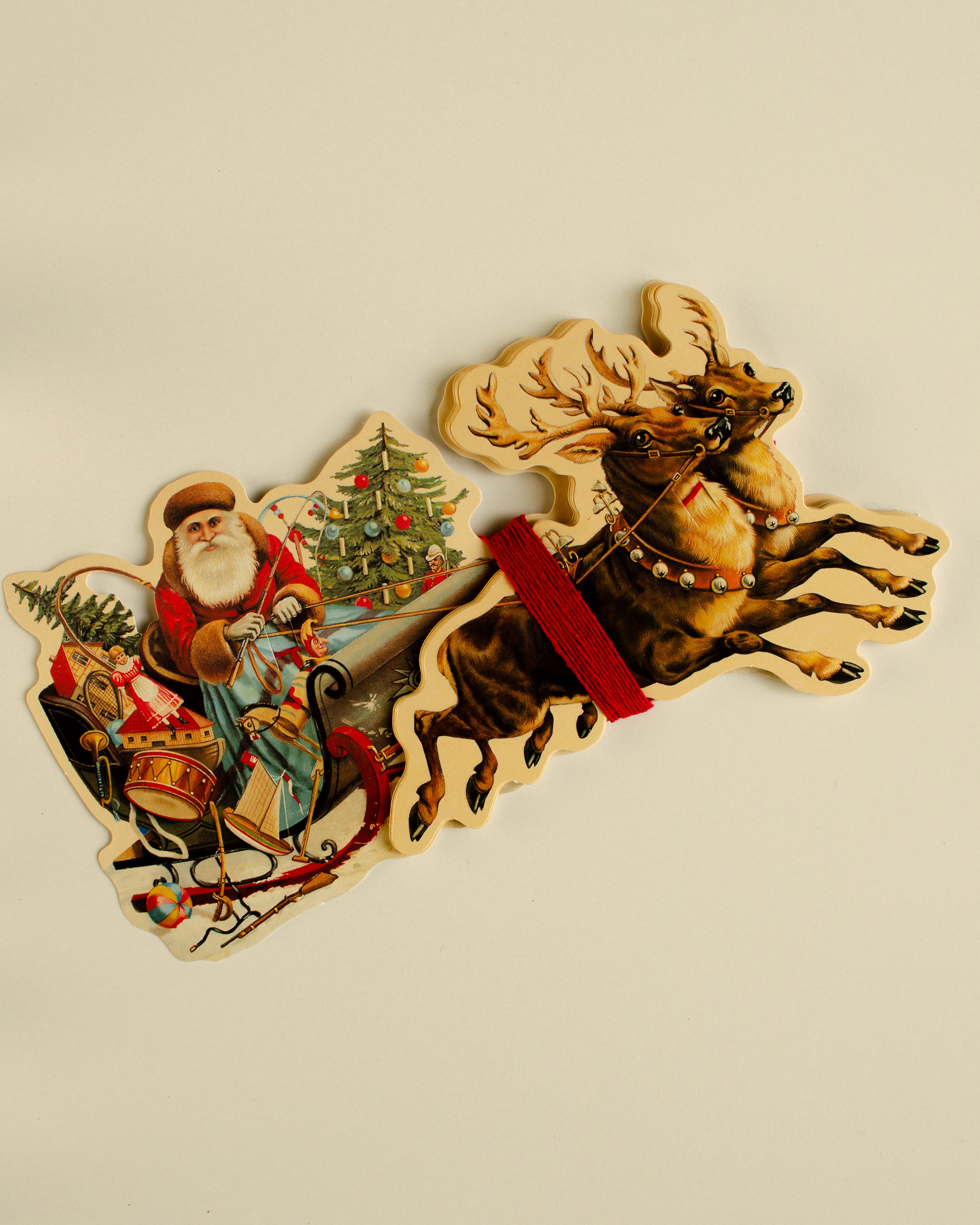 Santa in sleigh Guirlande