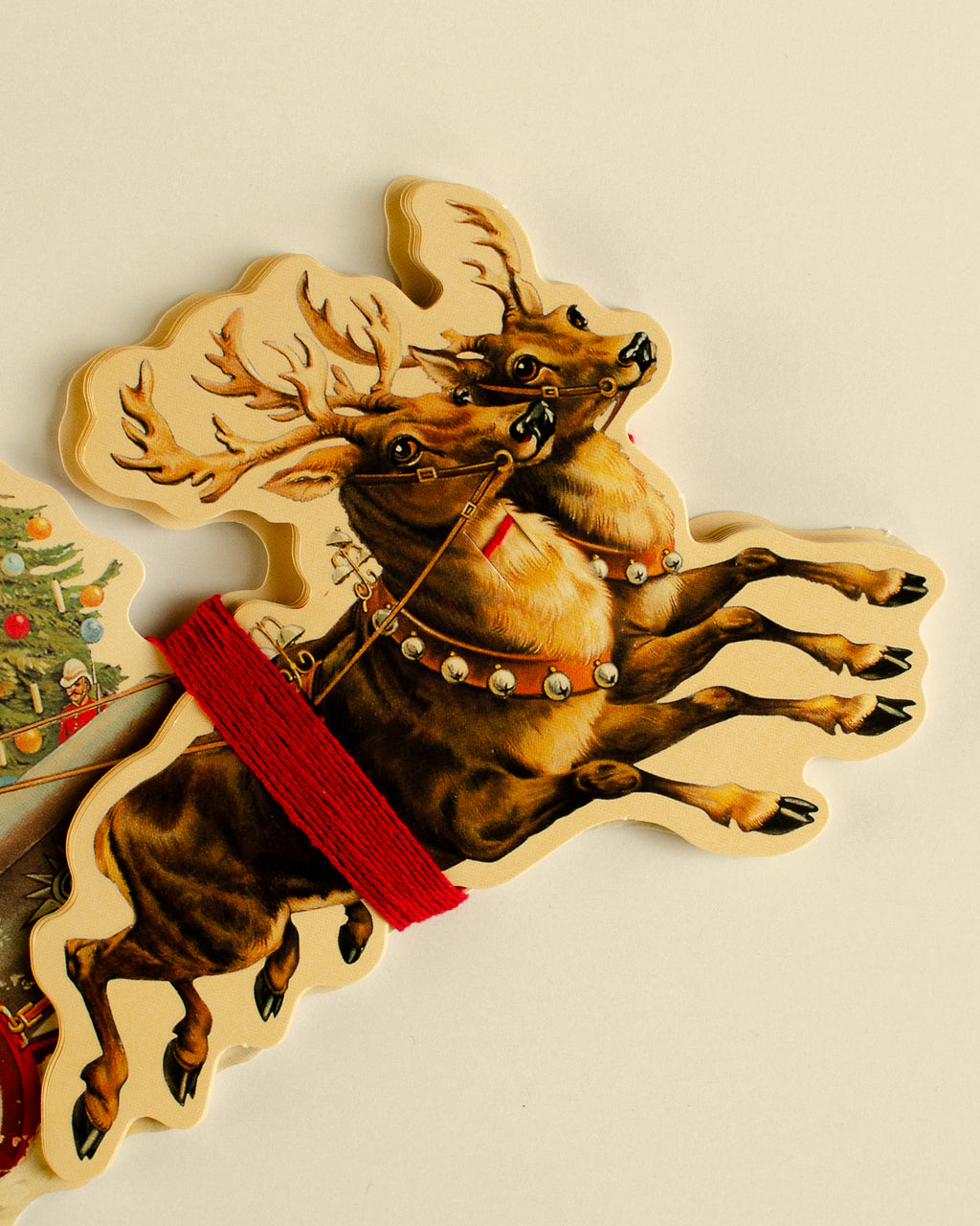 Santa in sleigh Guirlande