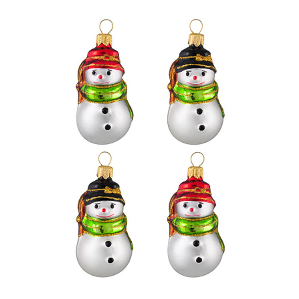 Snowman Ornament Set of 4