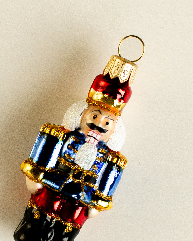 Nutcracker Ornament Blue Small