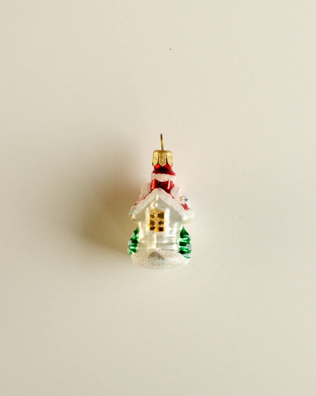 Christmas Cabin Ornament Small Set of 4