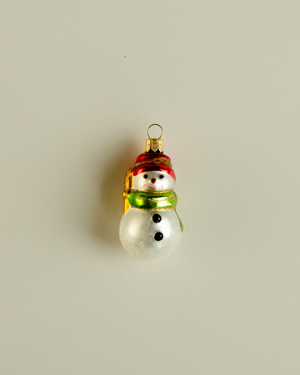 Snowman Ornament Red Small