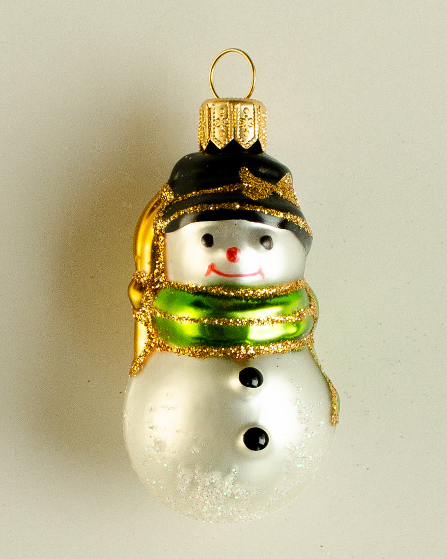 Snowman Ornament Black Small