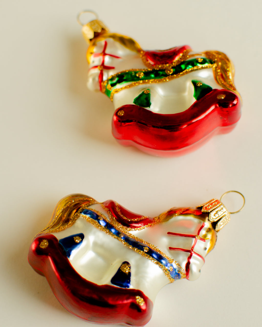 Rocking Horse Ornament Blue Small