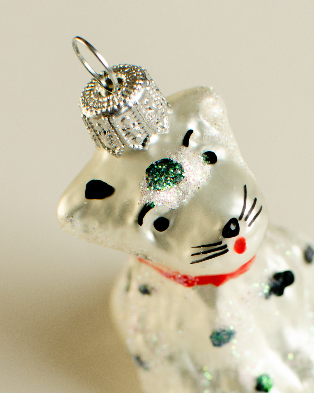 Dalmatian Silver Ornament Small Set of 4