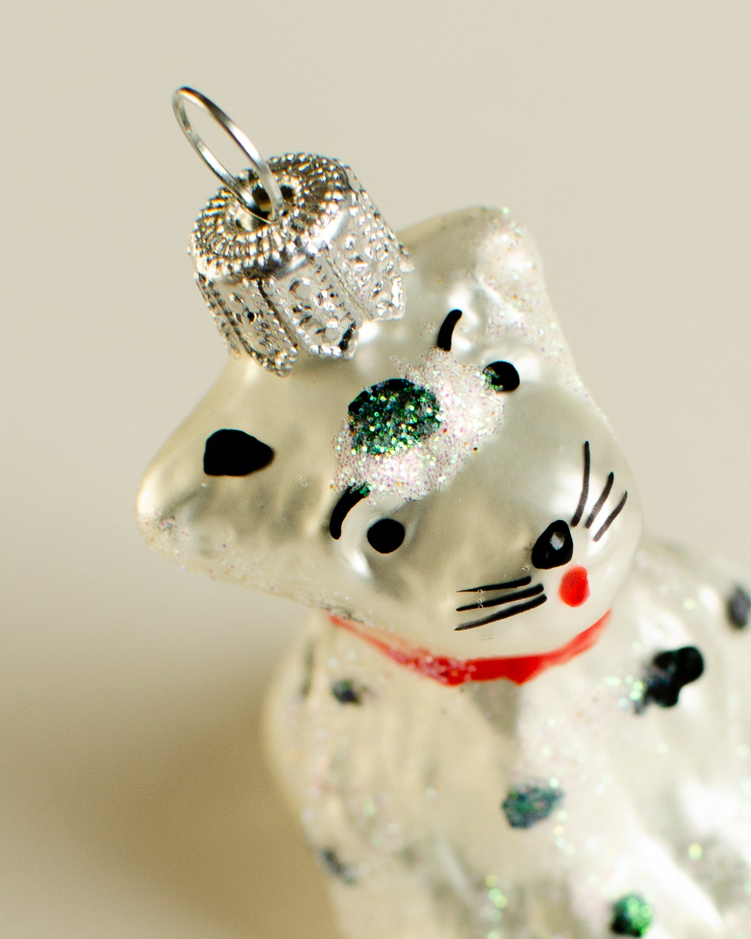 Dalmatian Silver Ornament Small