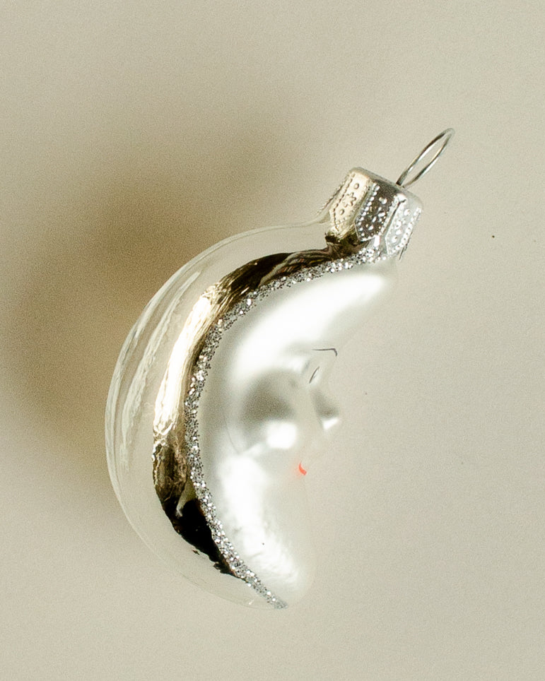 Silver Moon ornament small