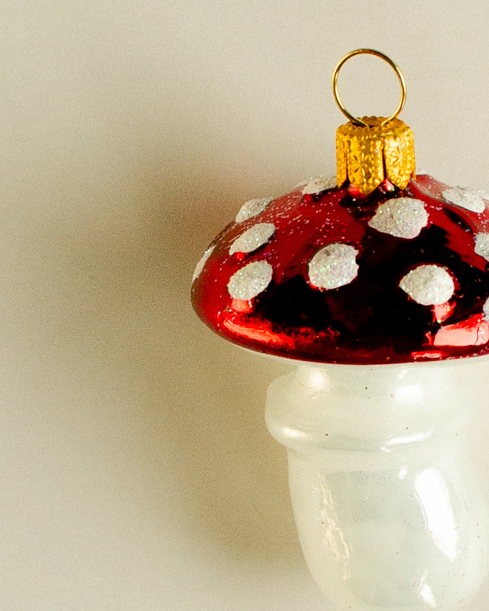 Mushroom Ornament Set of 4 Small