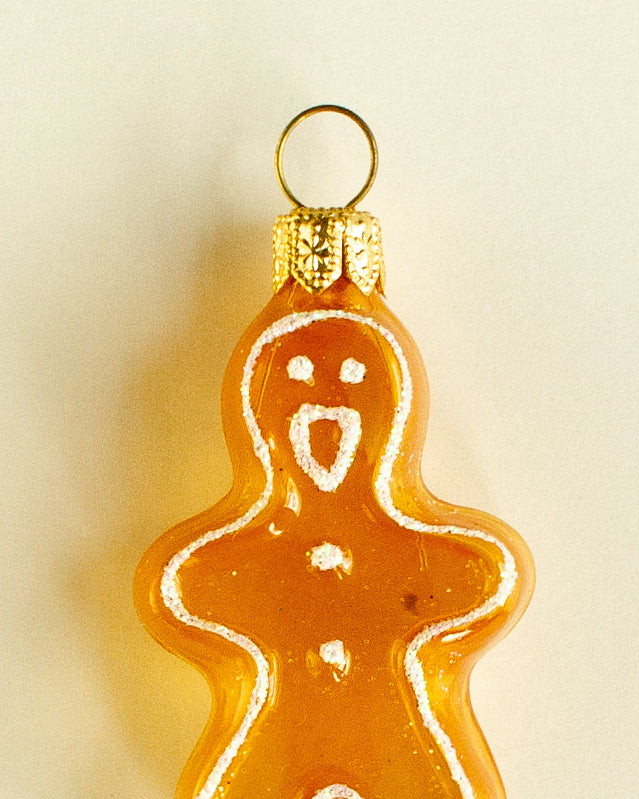 Gingerbread White Ornament