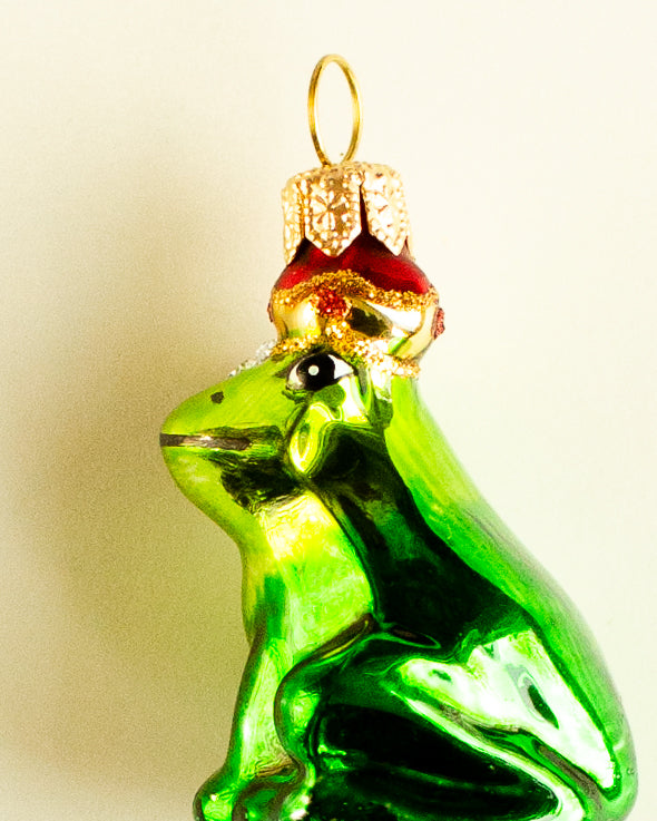 Frog King Ornament Small